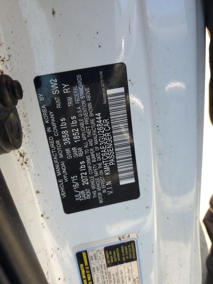 2016 Hyundai Veloster Turbo VIN: KMHTC6AE3GU268444 Lot: 58093224