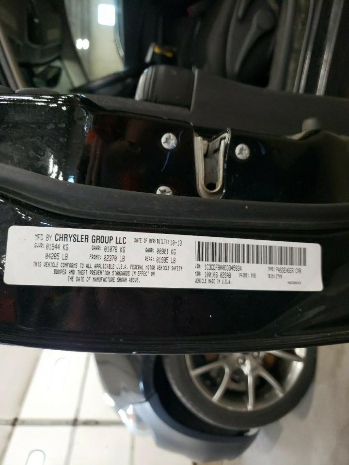 2013 Dodge Dart Sxt VIN: 1C3CDFBA0DD345834 Lot: 60844194