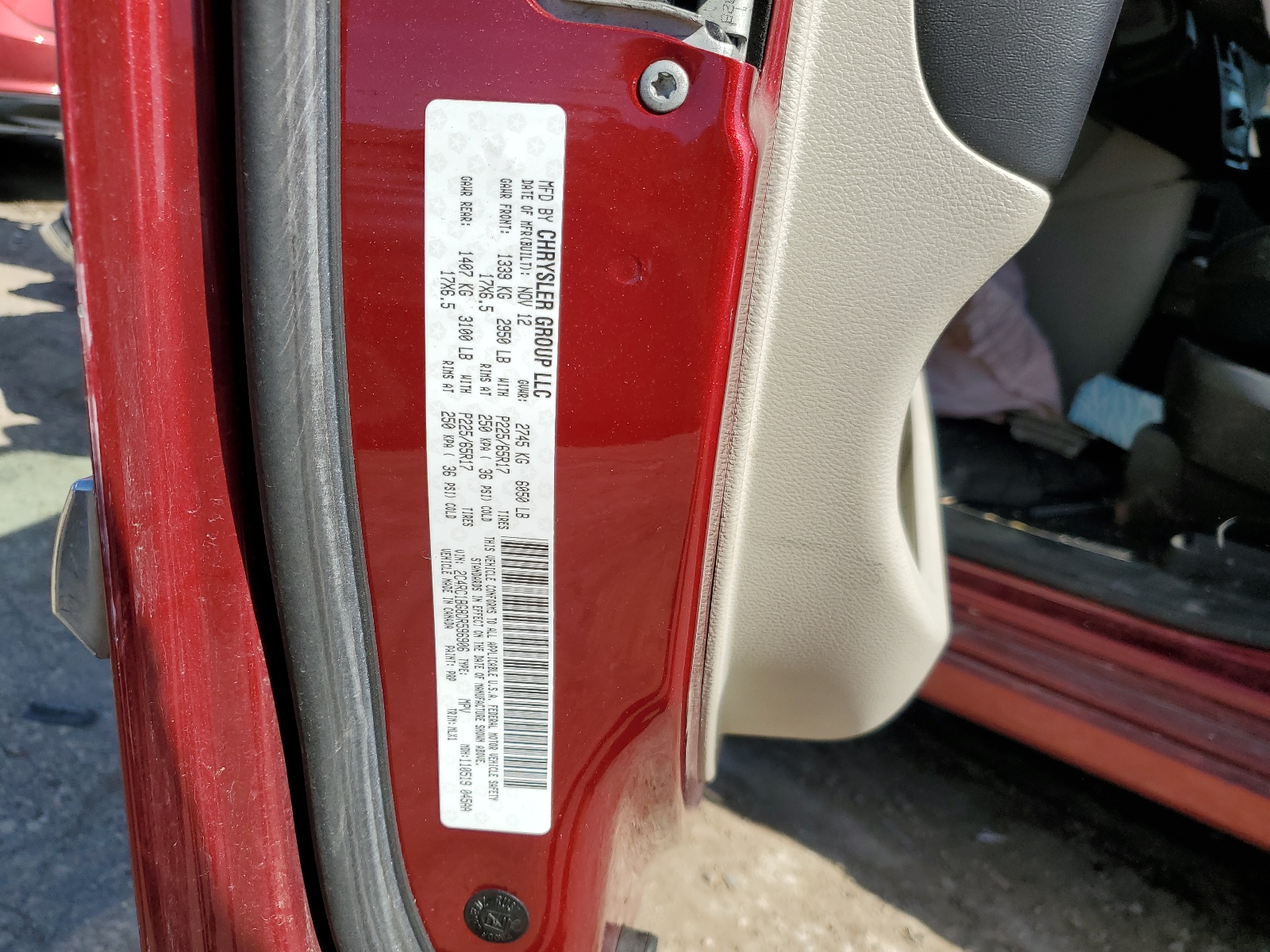 2C4RC1BG8DR596906 2013 Chrysler Town & Country Touring