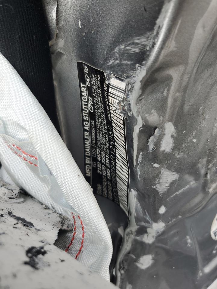 2010 Mercedes-Benz C 300 4Matic VIN: WDDGF8BB9AR125964 Lot: 60382494