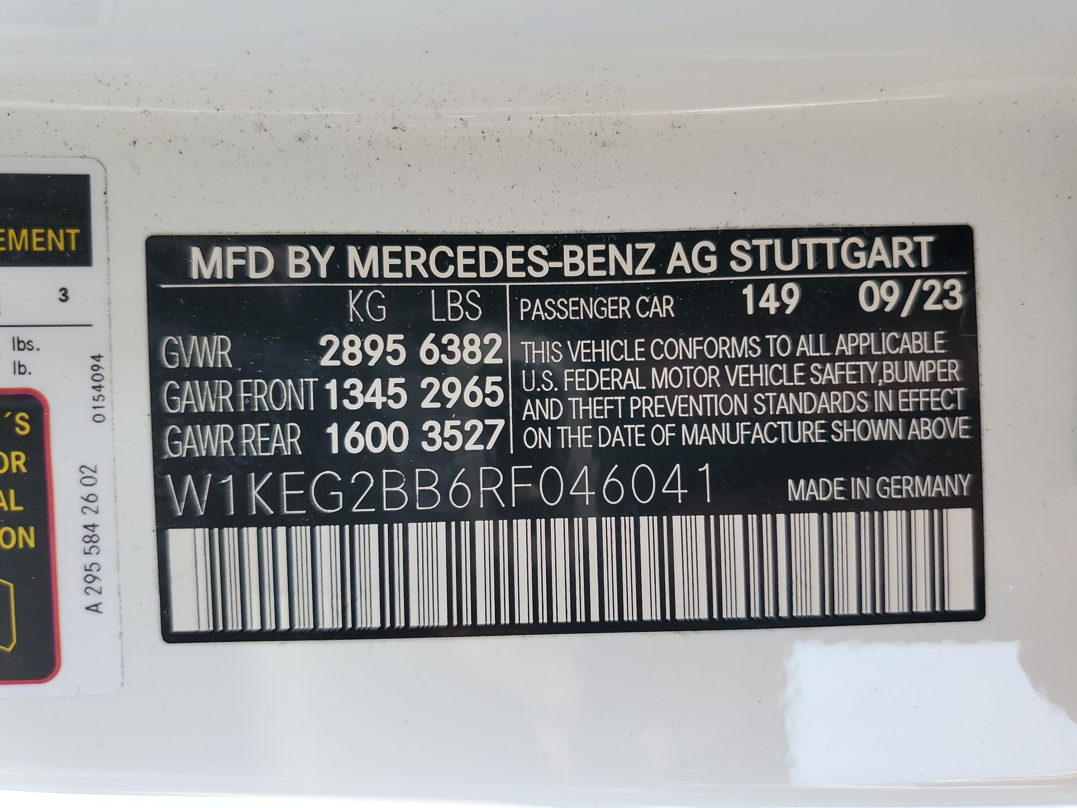W1KEG2BB6RF046041 2024 Mercedes-Benz Eqe Sedan 350+