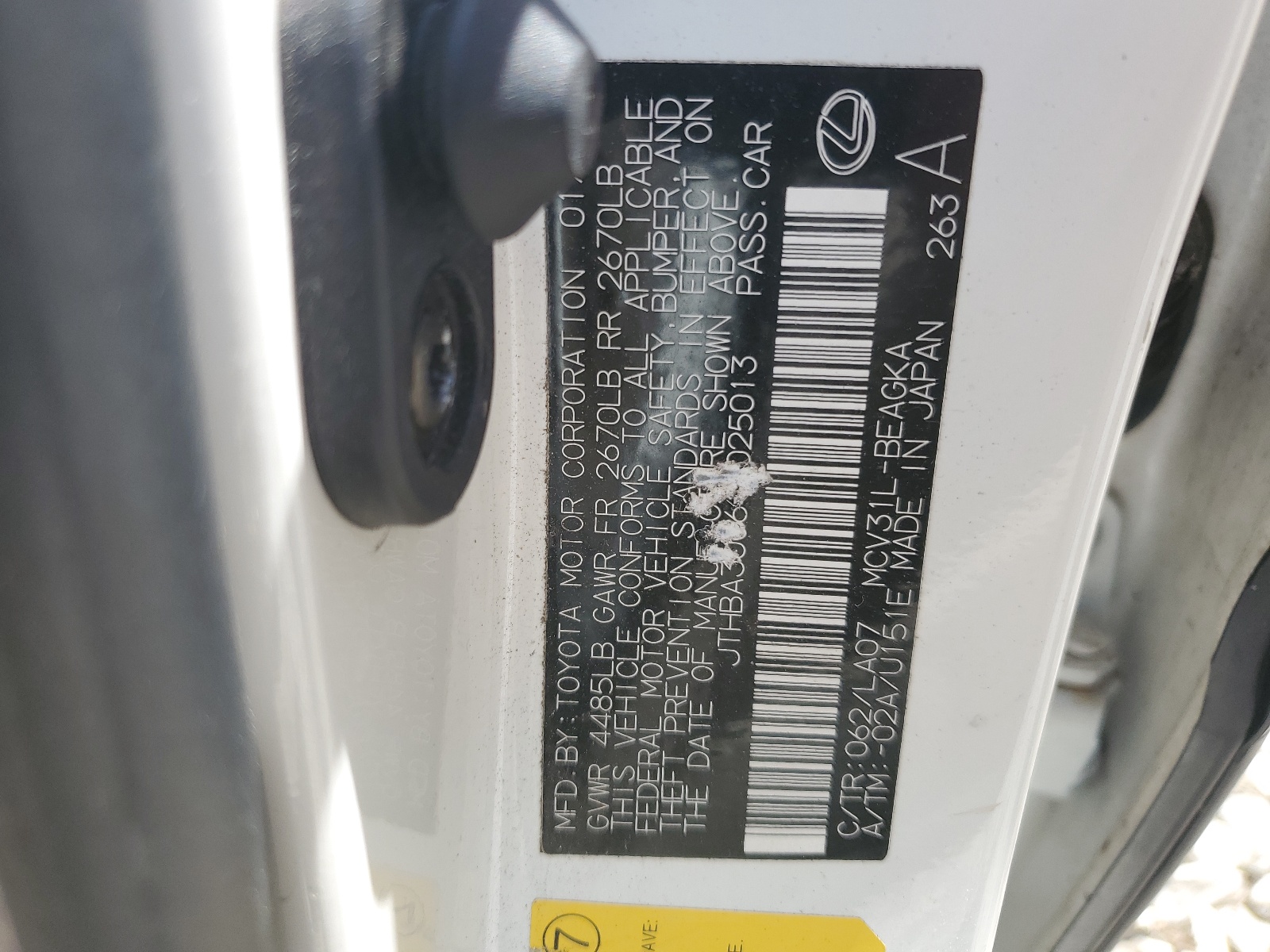 JTHBA30G645025013 2004 Lexus Es 330