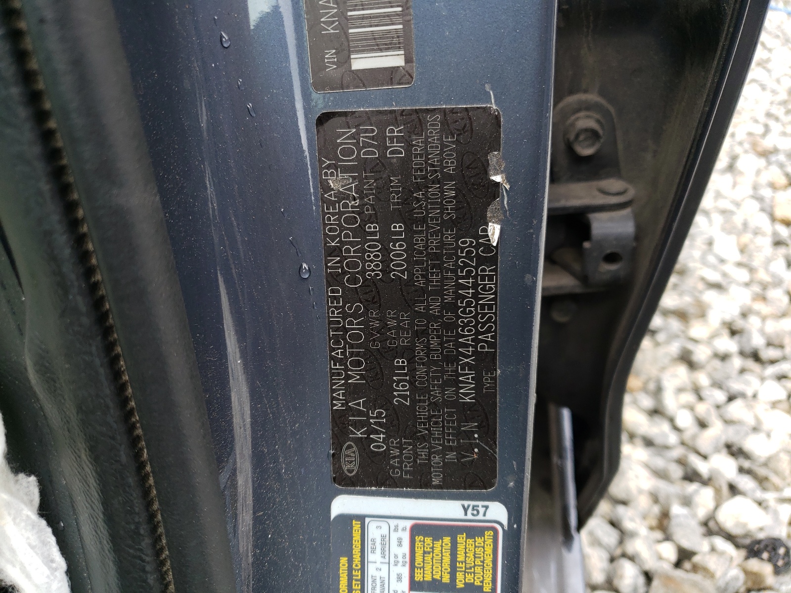 KNAFX4A63G5445259 2016 Kia Forte Lx