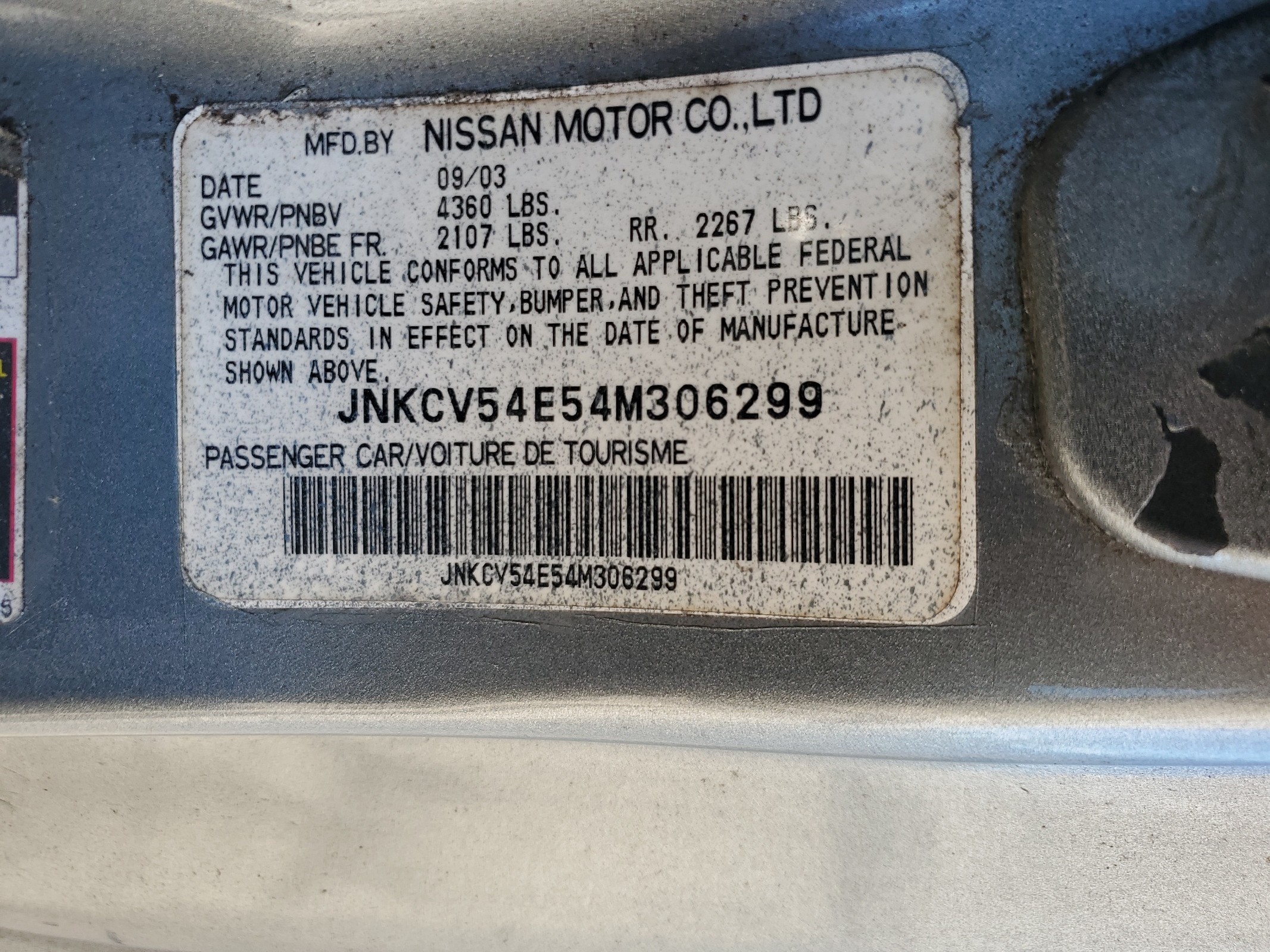 JNKCV54E54M306299 2004 Infiniti G35