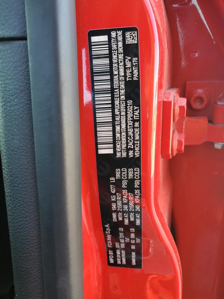 2015 Jeep Renegade Latitude VIN: ZACCJABTXFPB50210 Lot: 57975934