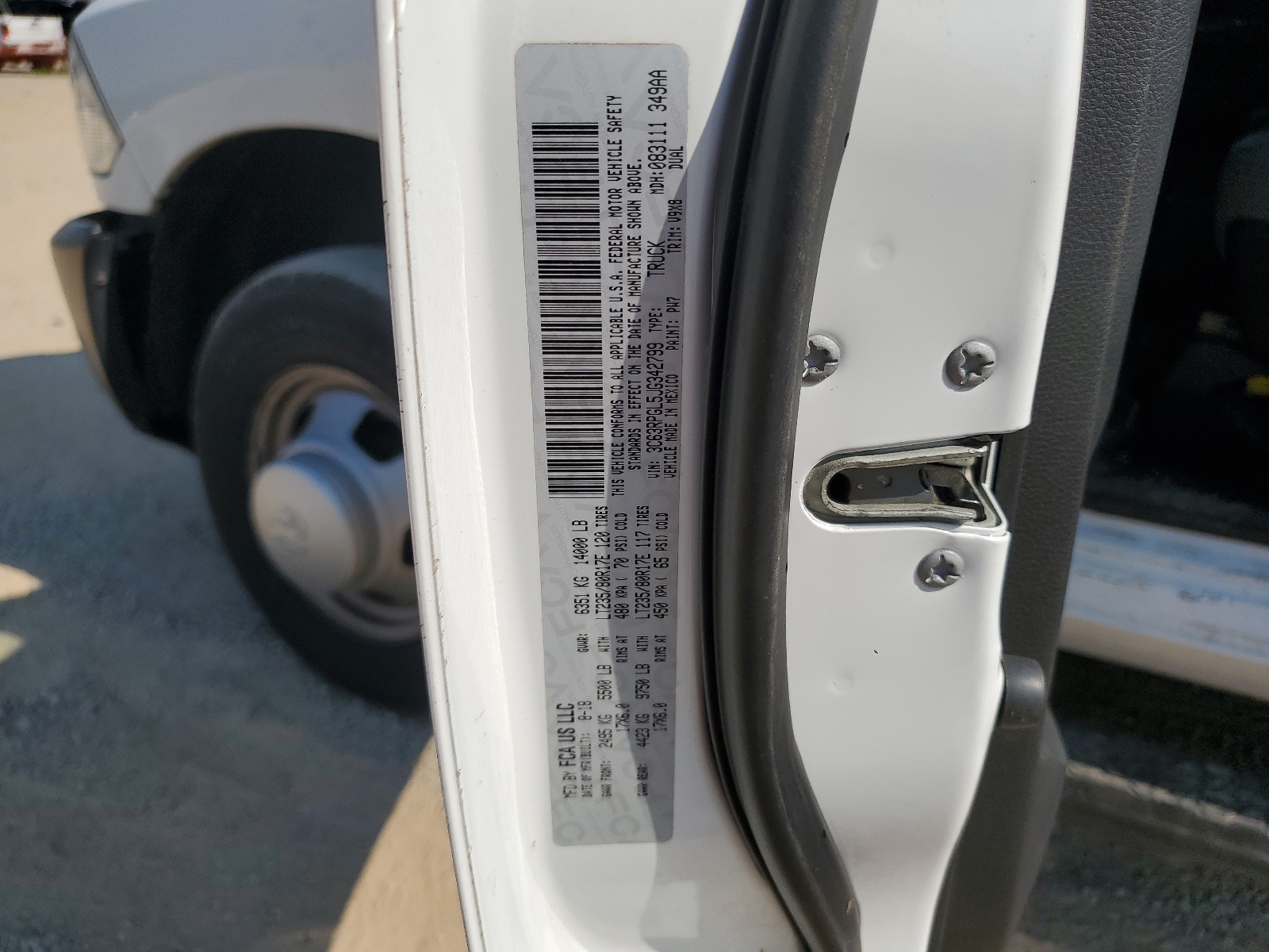 3C63RPGL5JG342799 2018 Ram 3500 St