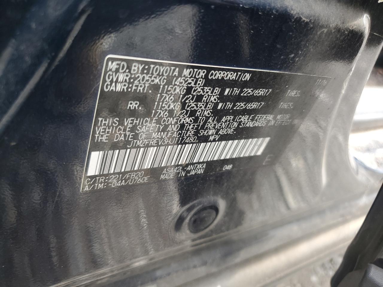 2017 Toyota Rav4 Le VIN: JTMZFREV3HJ117480 Lot: 60810524