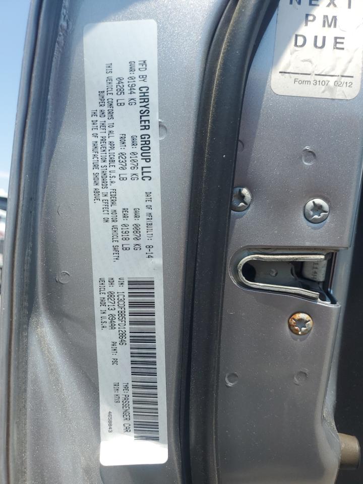 2015 Dodge Dart Sxt VIN: 1C3CDFBB5FD128646 Lot: 58457974