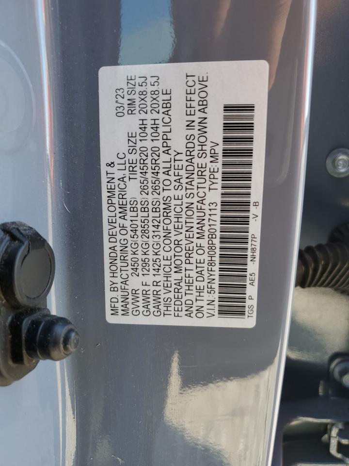 5FNYF8H08PB017113 2023 Honda Passport Elite