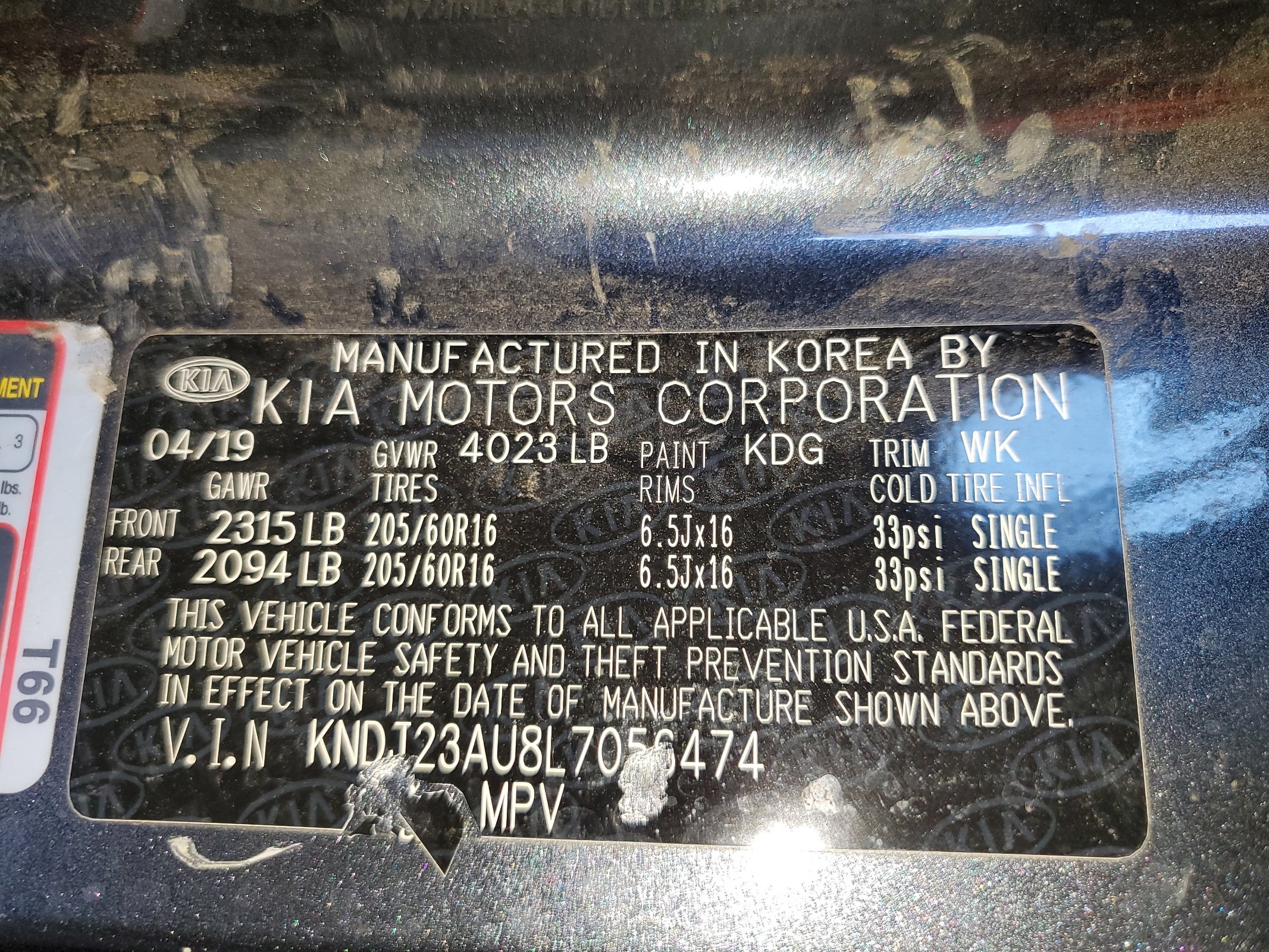 KNDJ23AU8L7056474 2020 Kia Soul Lx