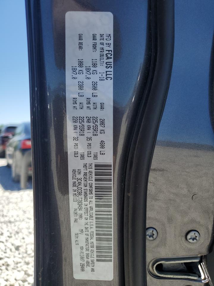 2018 Jeep Compass Limited VIN: 3C4NJDCB0JT283494 Lot: 57812054