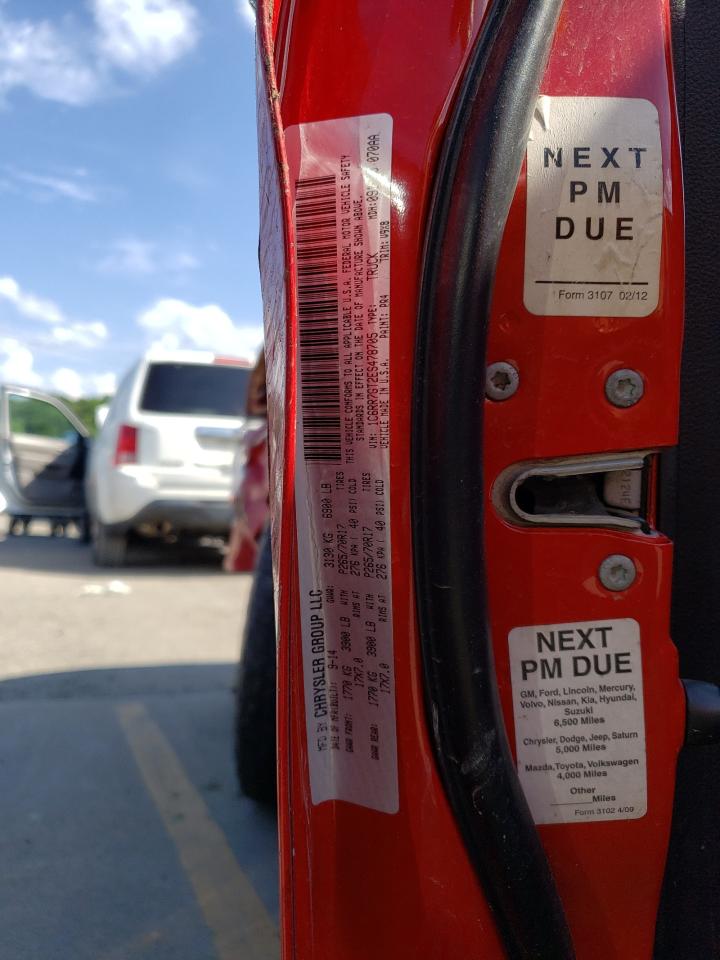 2014 Ram 1500 Slt VIN: 1C6RR7GT2ES478705 Lot: 59229174