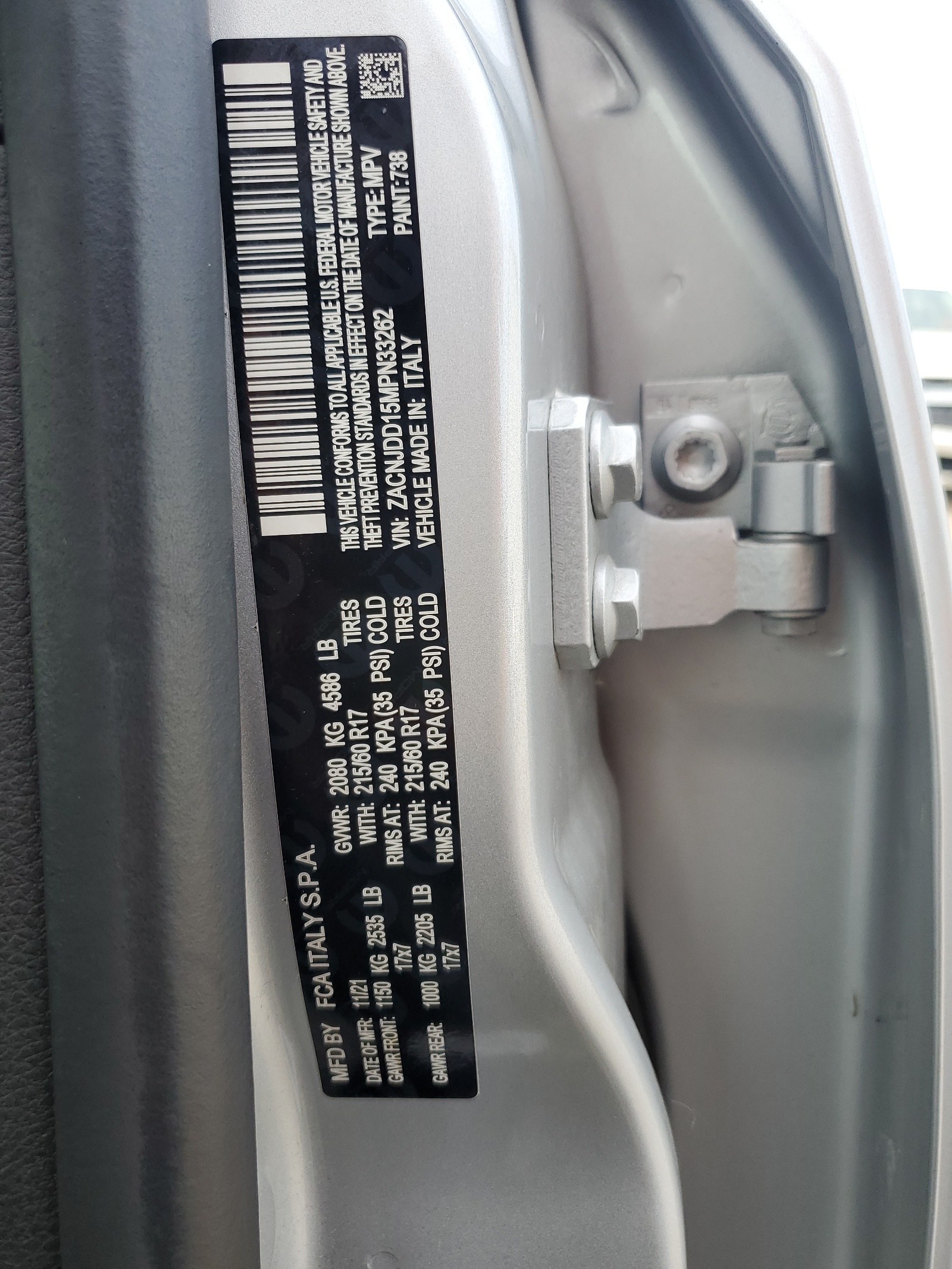 ZACNJDD15MPN33262 2021 Jeep Renegade Limited