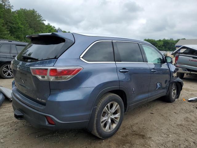  TOYOTA HIGHLANDER 2014 Синій