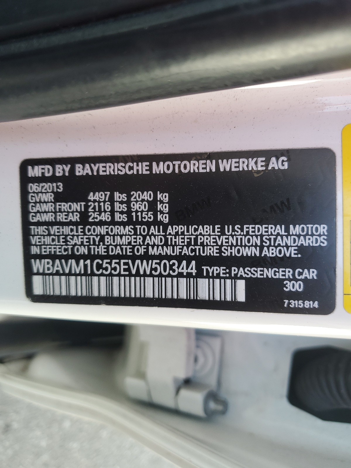 WBAVM1C55EVW50344 2014 BMW X1 Sdrive28I