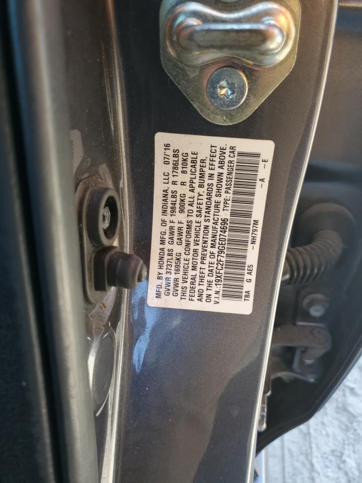 19XFC2F79GE074696 2016 Honda Civic Ex