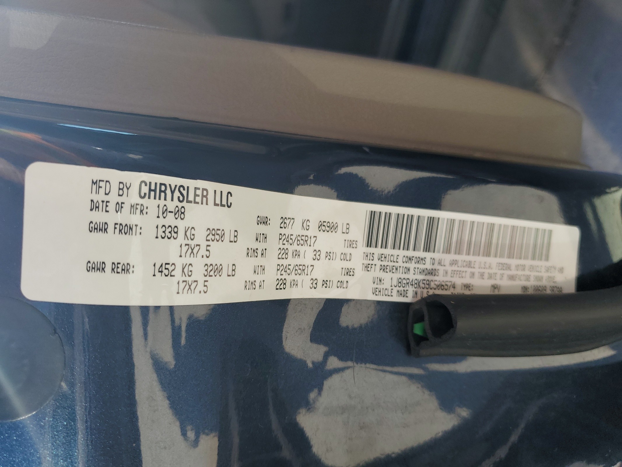 1J8GR48K59C506574 2009 Jeep Grand Cherokee Laredo