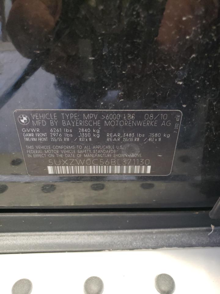 2011 BMW X5 xDrive35D VIN: 5UXZW0C56BL371130 Lot: 59952214