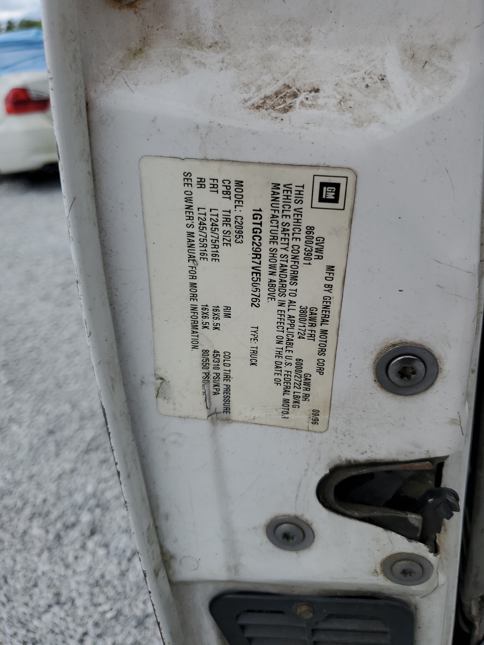 1GTGC29R7VE506762 1997 GMC Sierra C2500