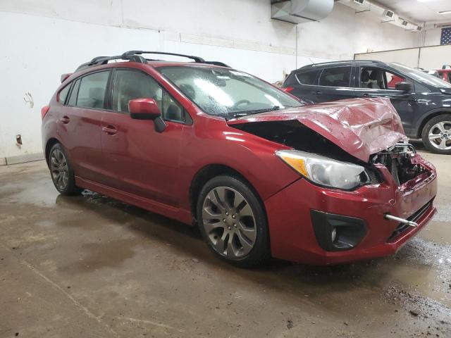  SUBARU IMPREZA 2012 Красный