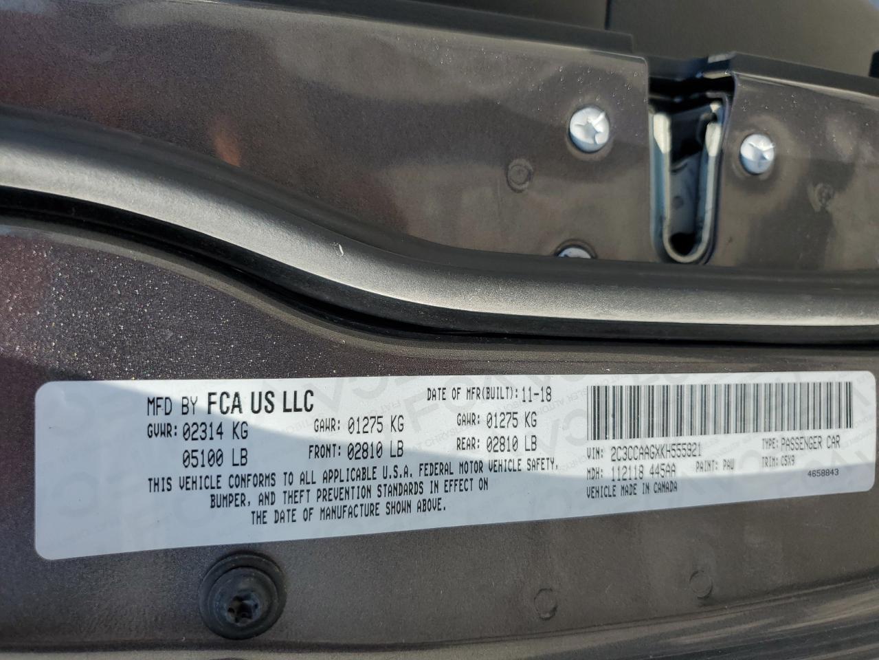 2019 Chrysler 300 Touring VIN: 2C3CCAAGXKH555921 Lot: 56613694