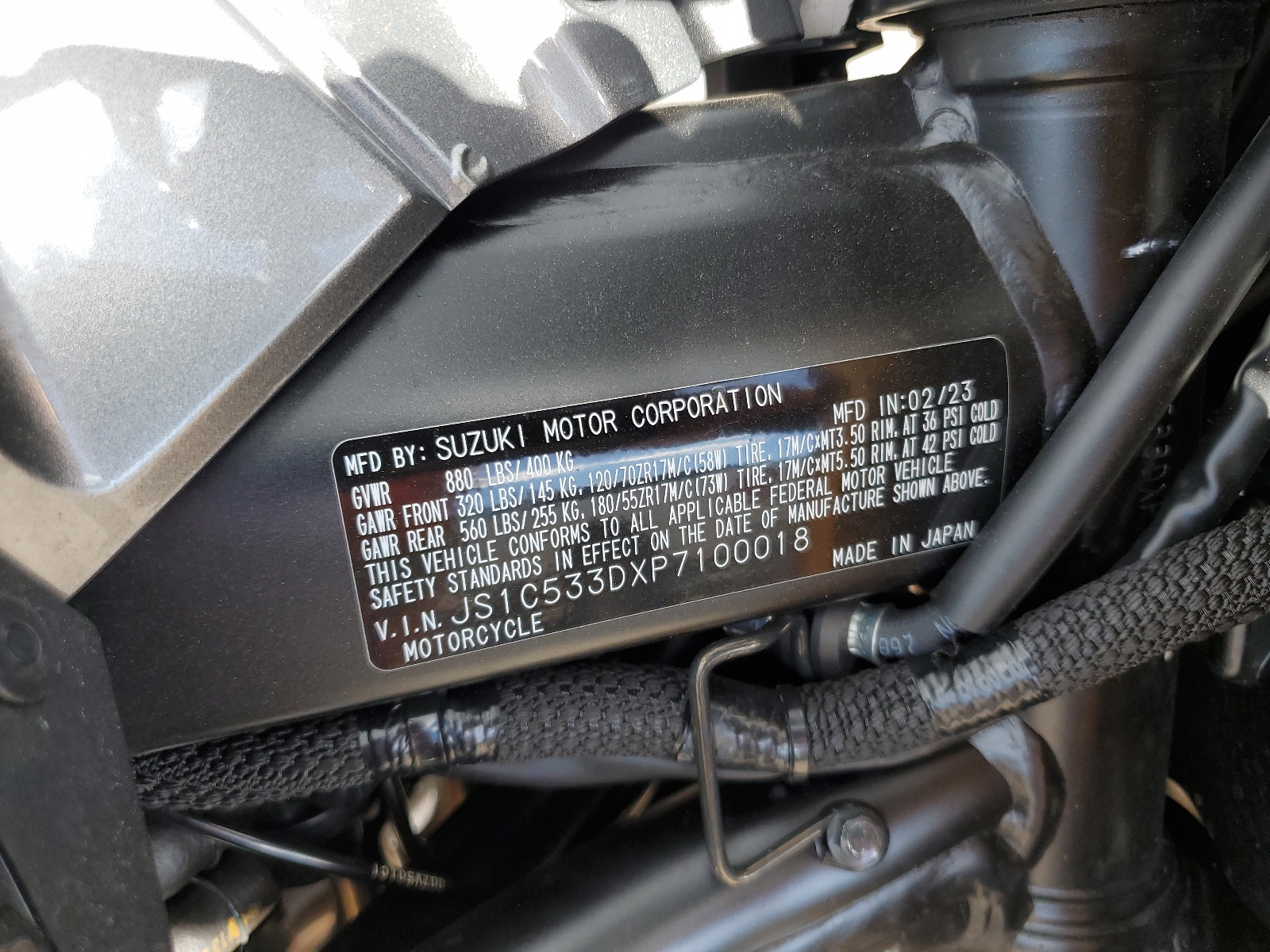 JS1C533DXP7100018 2023 Suzuki Gsx-S750 M