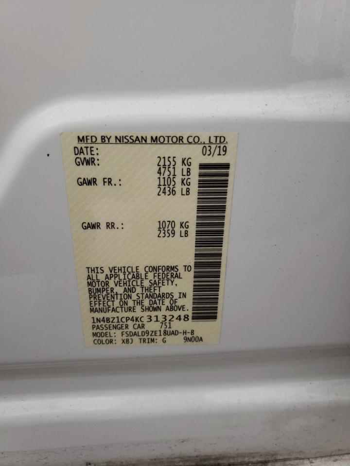 1N4BZ1CP4KC313248 2019 Nissan Leaf S Plus