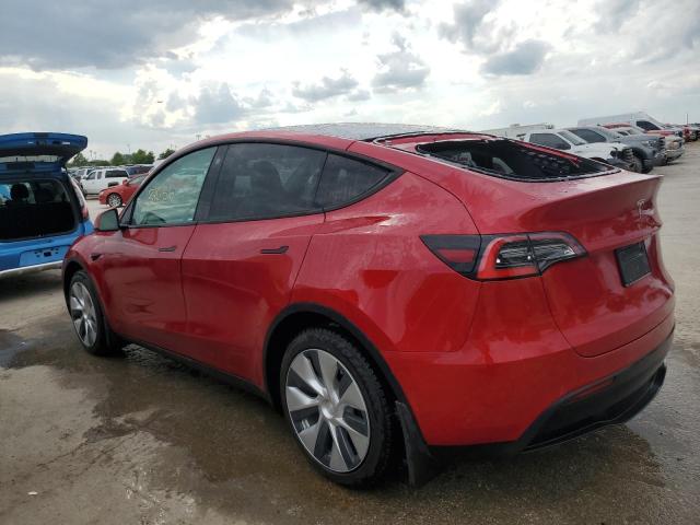  TESLA MODEL Y 2021 Красный