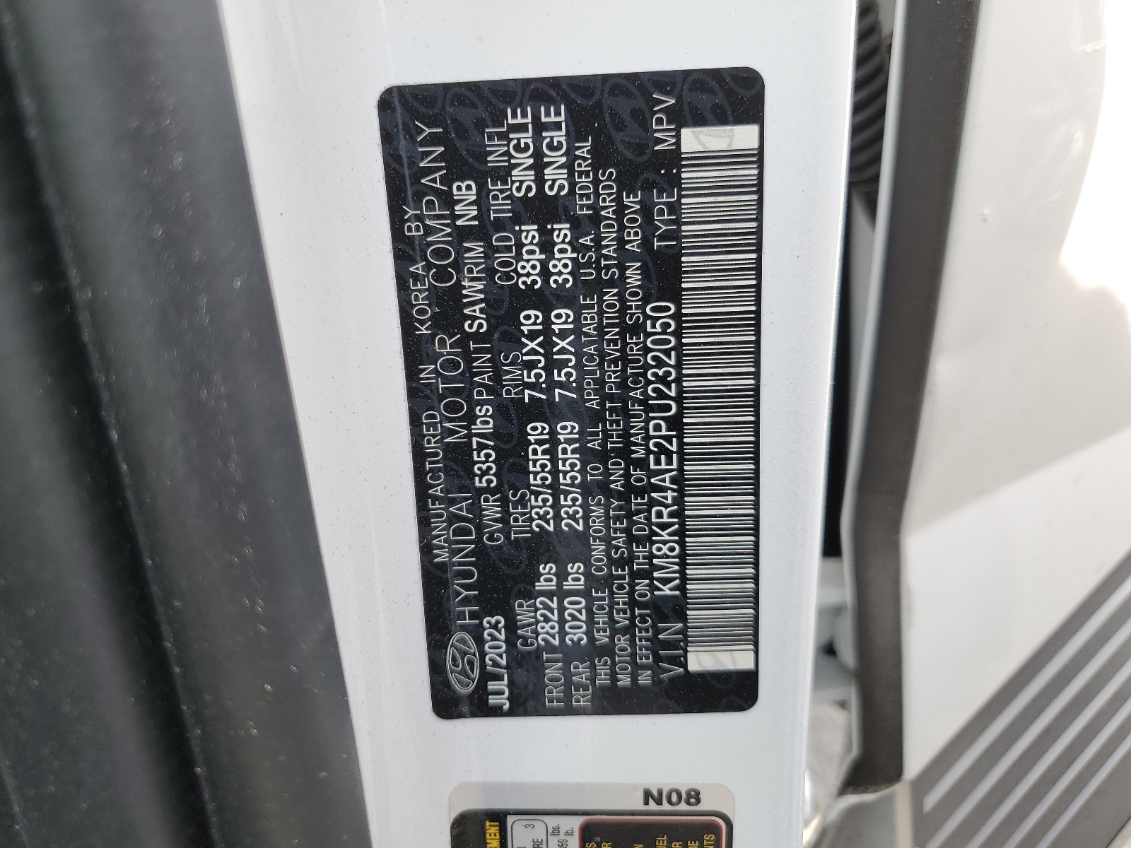 KM8KR4AE2PU232050 2023 Hyundai Ioniq 5 Limited