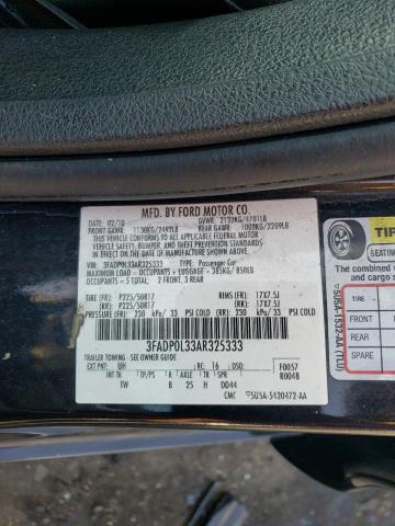 3FADP0L33AR325333 | 2010 Ford fusion hybrid