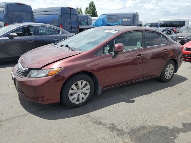 Седани HONDA CIVIC 2012 Бургунді