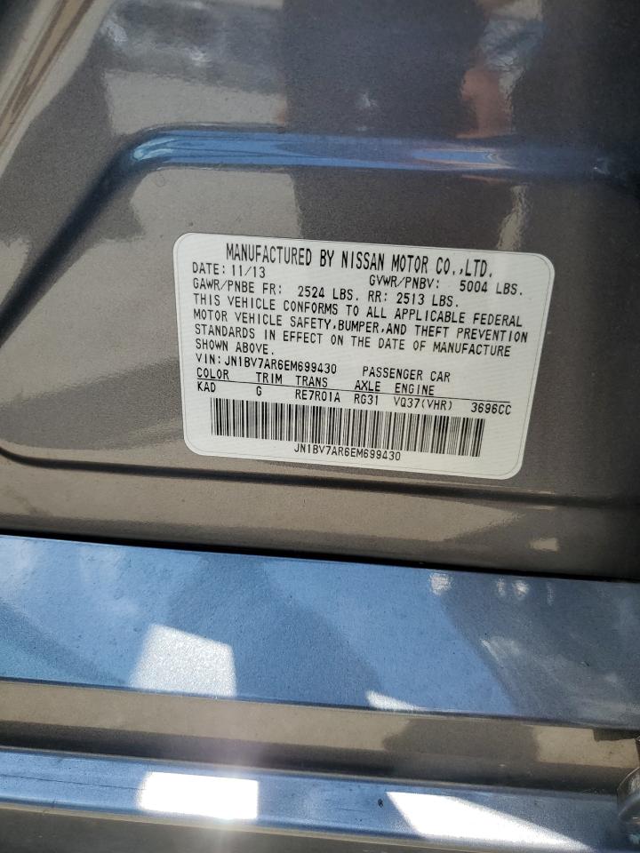 2014 Infiniti Q50 Base VIN: JN1BV7AR6EM699430 Lot: 60217304