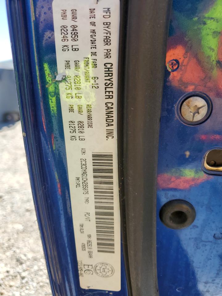 2012 Dodge Challenger Sxt VIN: 2C3CDYAG1CH295075 Lot: 66286614