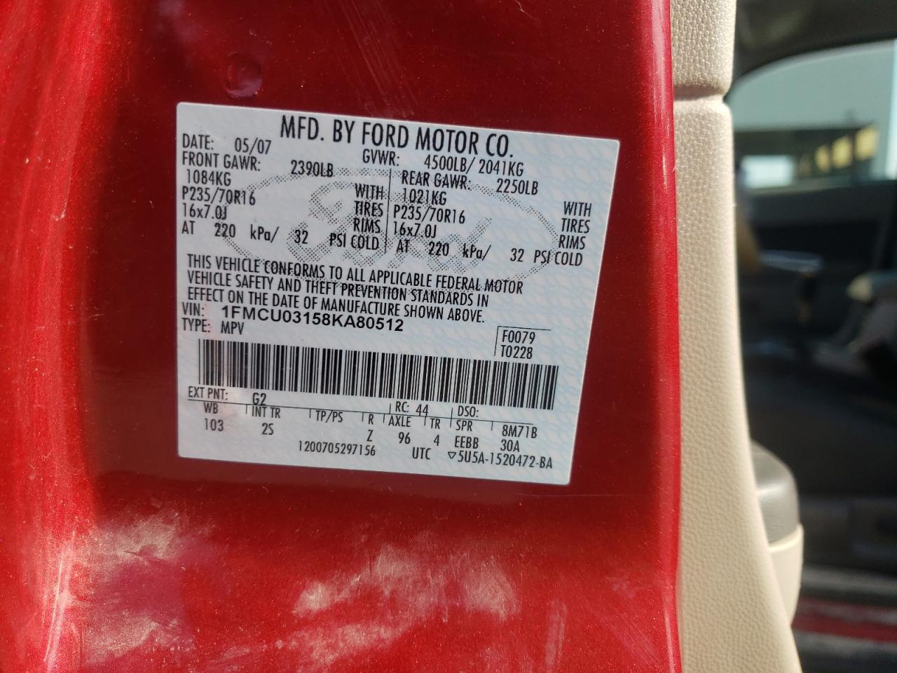 1FMCU9D79AKA86326 2010 Ford Escape Xlt