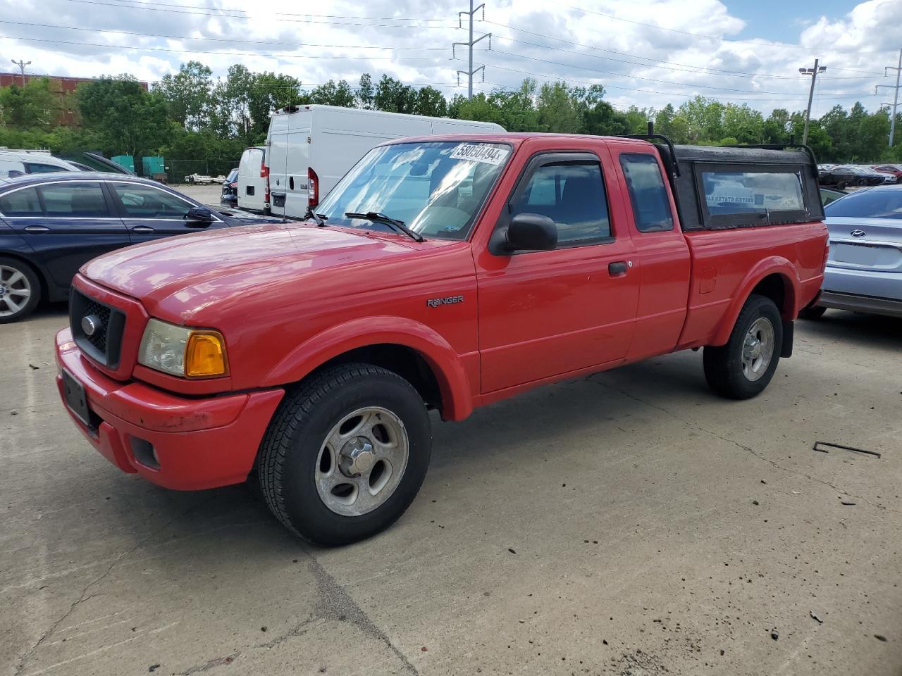 2004 Ford Ranger Super Cab VIN: 1FTYR14U84PB23845 Lot: 58050494