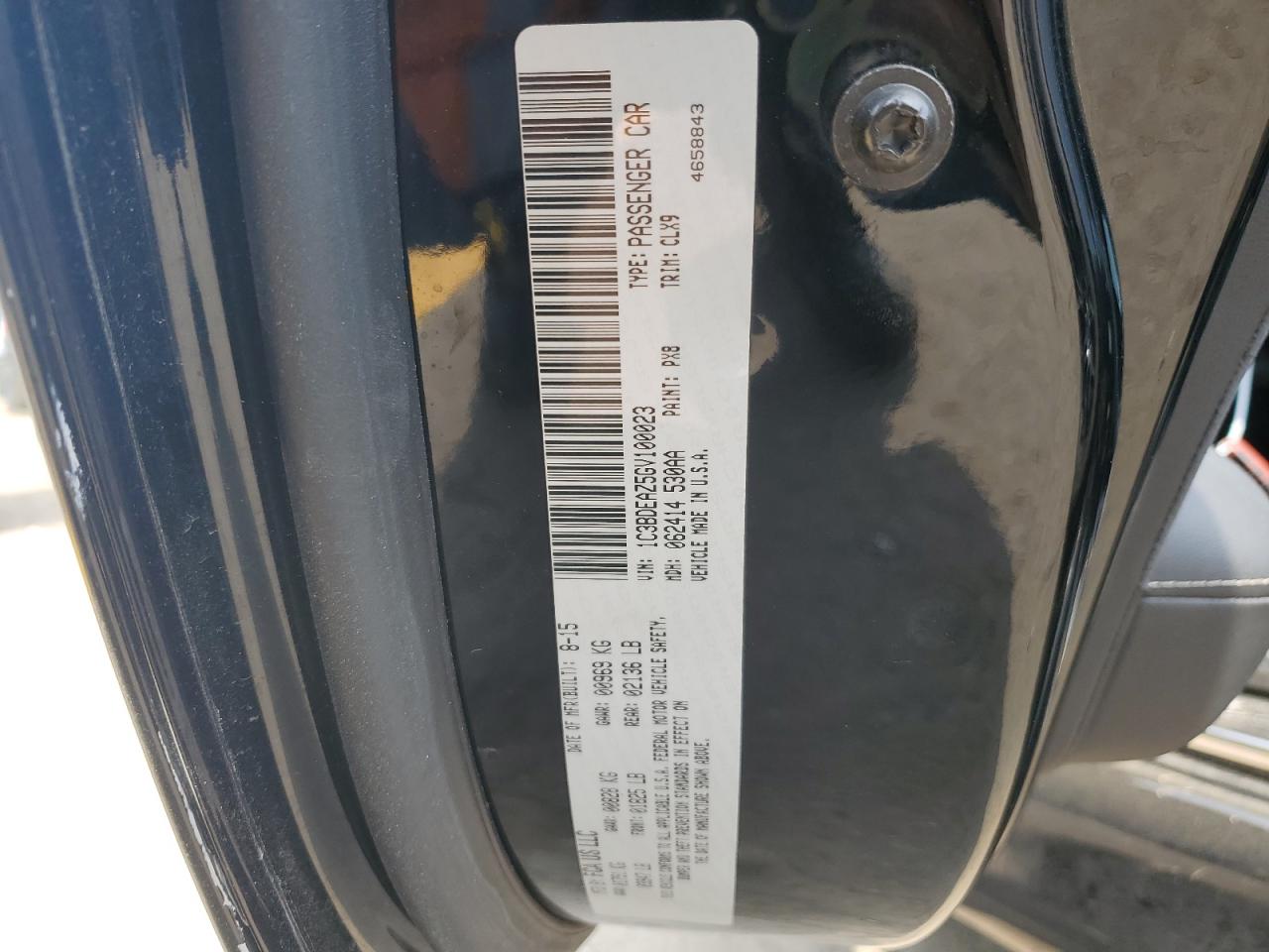 2016 Dodge Viper Srt VIN: 1C3BDEAZ5GV100023 Lot: 56972824