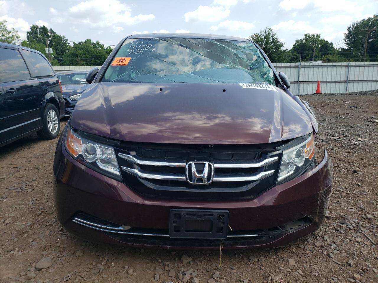 2014 Honda Odyssey Lx VIN: 5FNRL5H22EB098085 Lot: 59430274