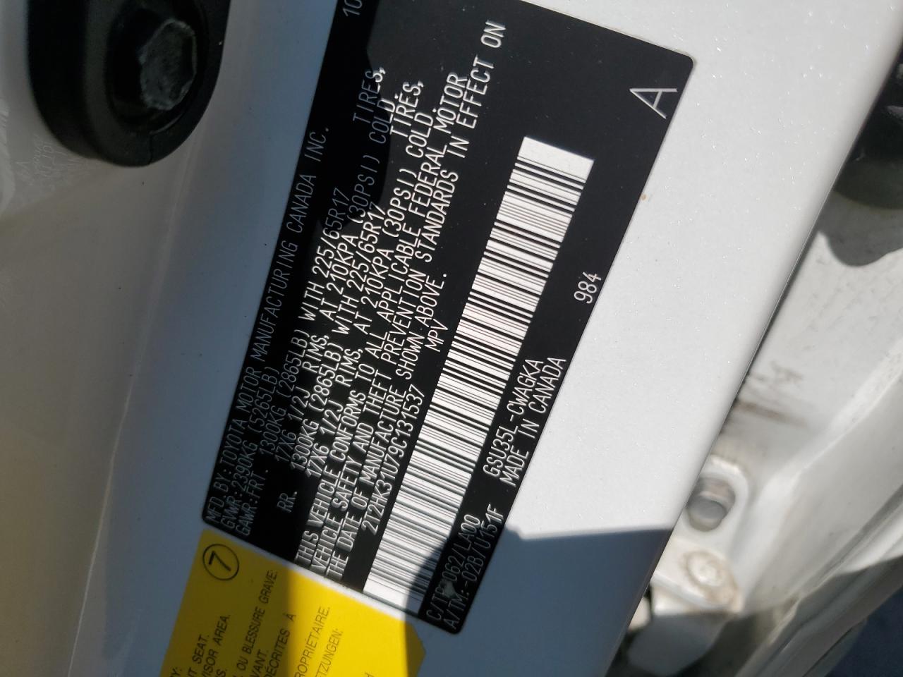 2009 Lexus Rx 350 VIN: 2T2HK31U79C131537 Lot: 60491294