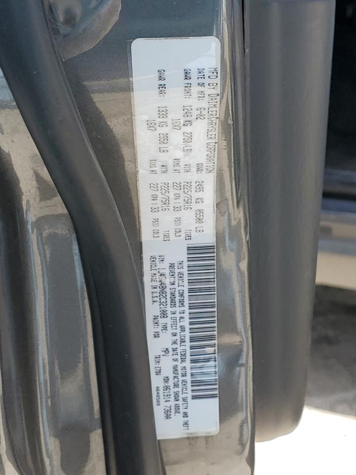 2002 Jeep Grand Cherokee Laredo VIN: 1J4GW48N82C321008 Lot: 60198454