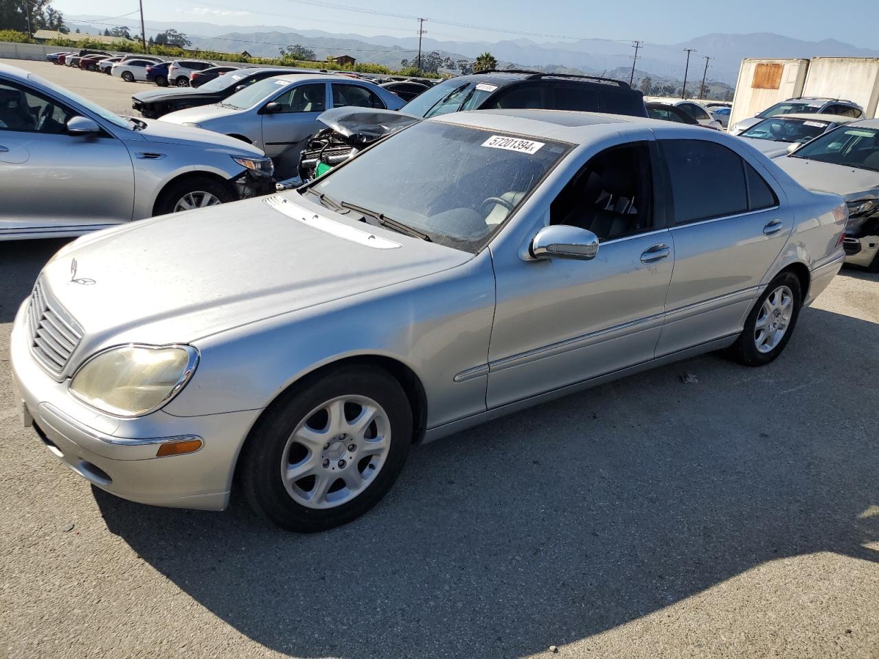 2001 Mercedes-Benz S 430 VIN: WDBNG70JX1A197126 Lot: 57201394