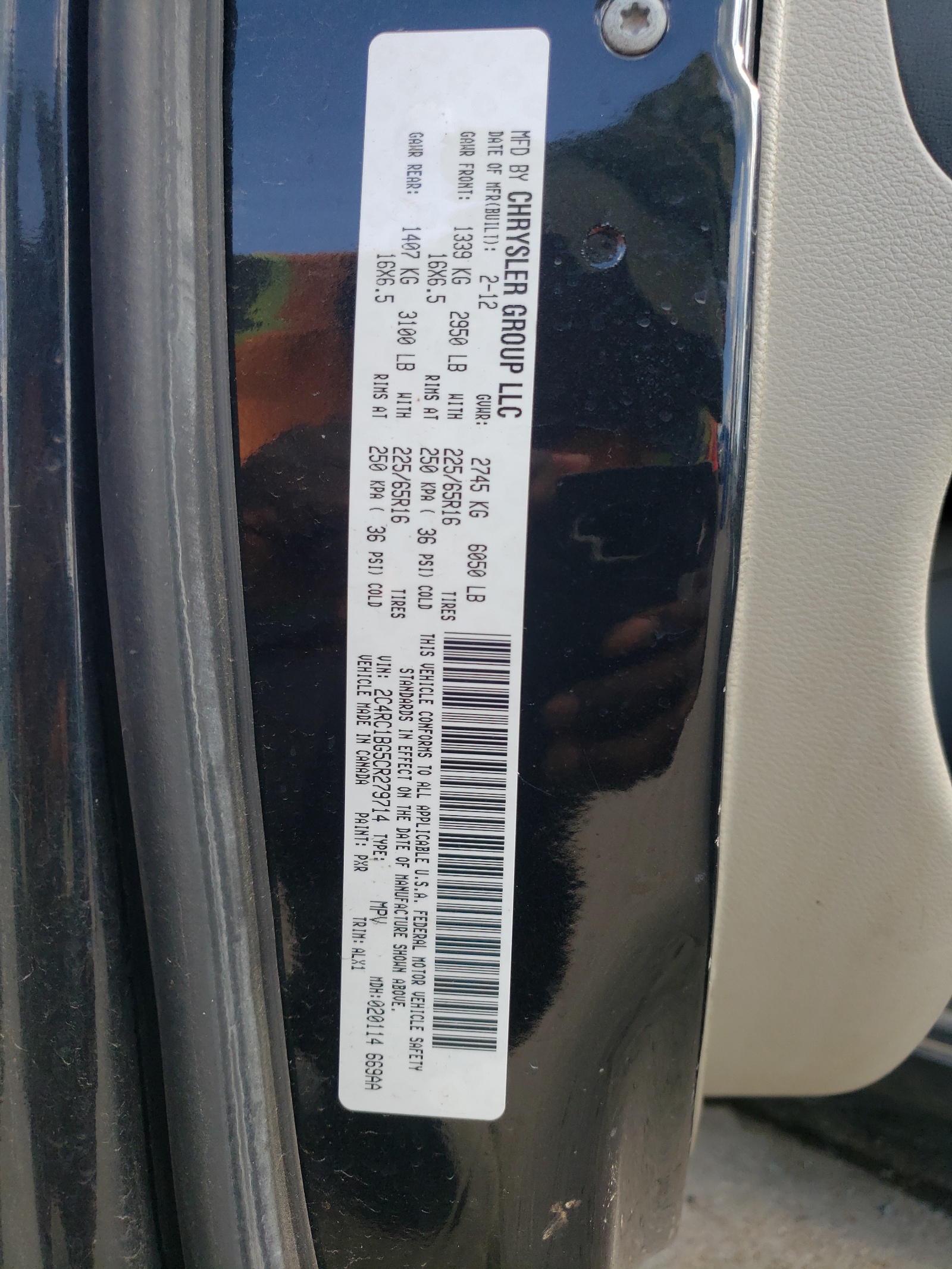 2C4RC1BG5CR279714 2012 Chrysler Town & Country Touring