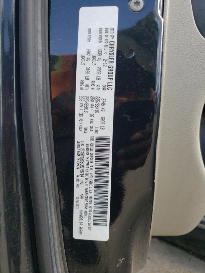 2012 Chrysler Town & Country Touring VIN: 2C4RC1BG5CR279714 Lot: 58016364