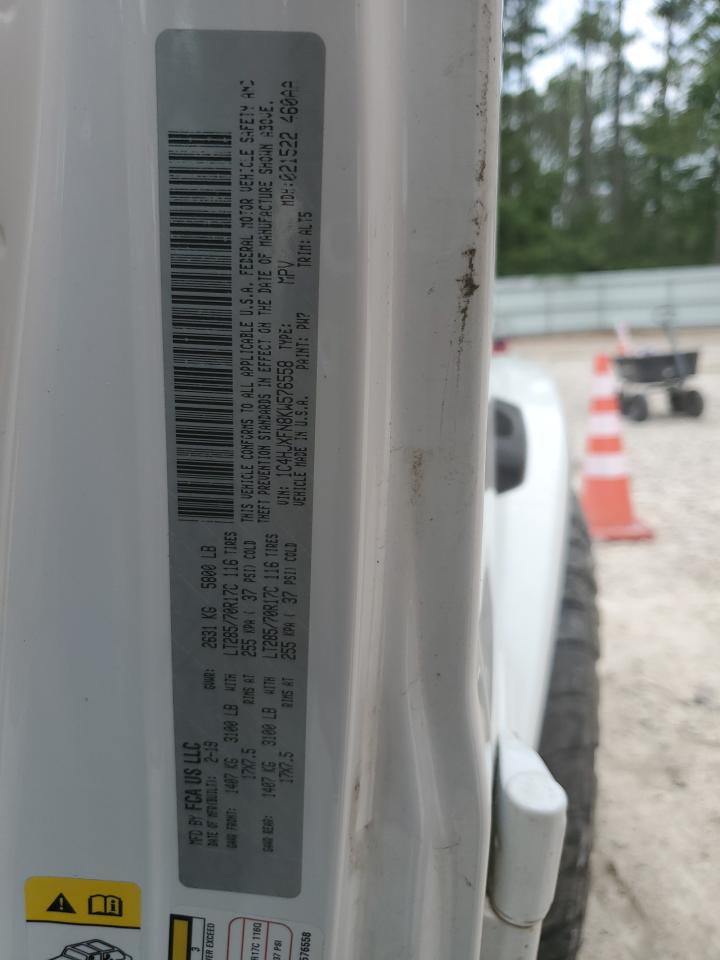 2019 Jeep Wrangler Unlimited Rubicon VIN: 1C4HJXFN8KW576558 Lot: 56640584