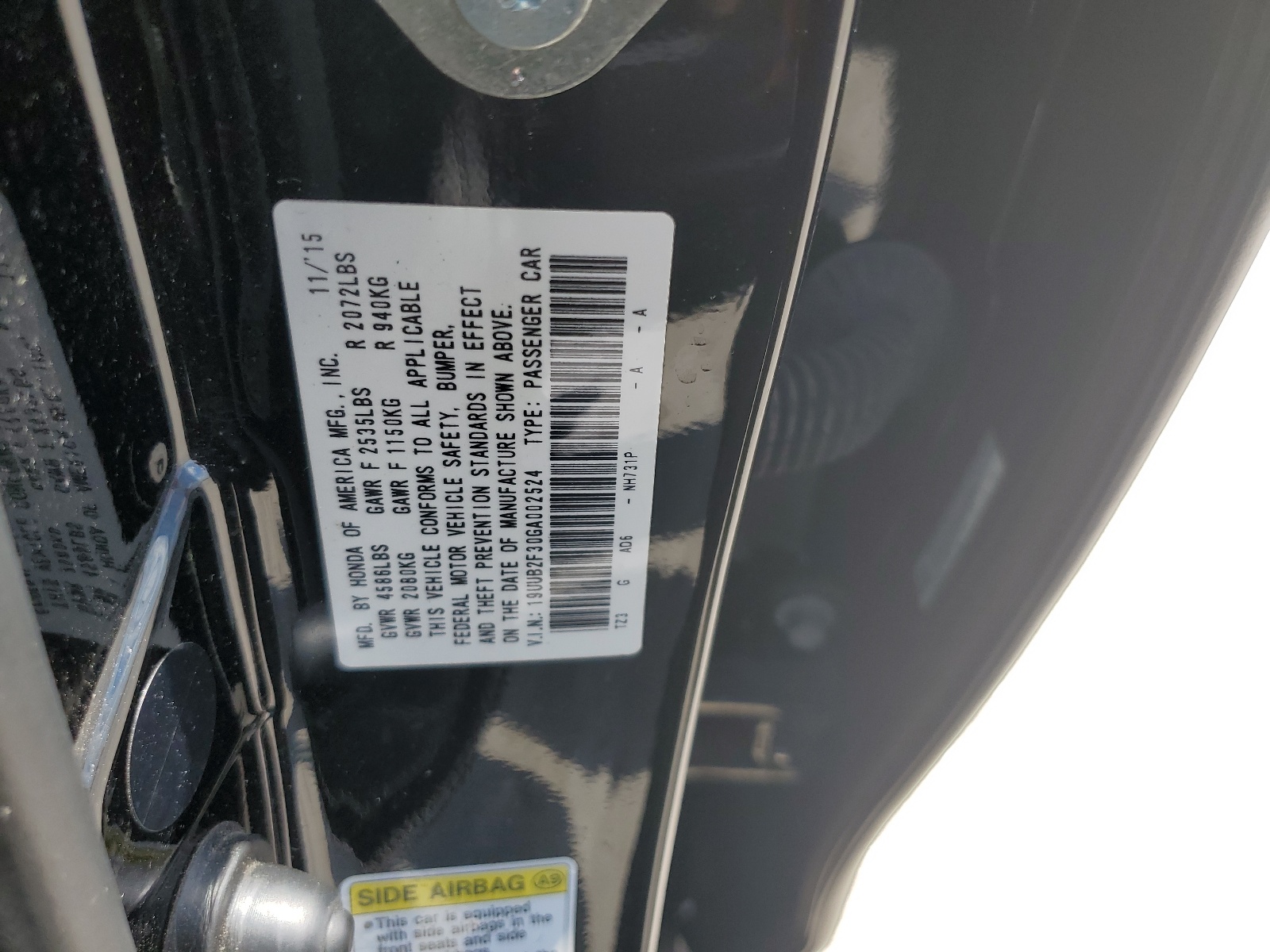 19UUB2F30GA002524 2016 Acura Tlx