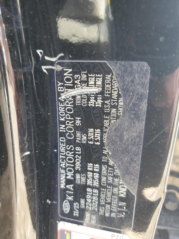 2016 Kia Soul VIN: KNDJN2A25G7854663 Lot: 59136674