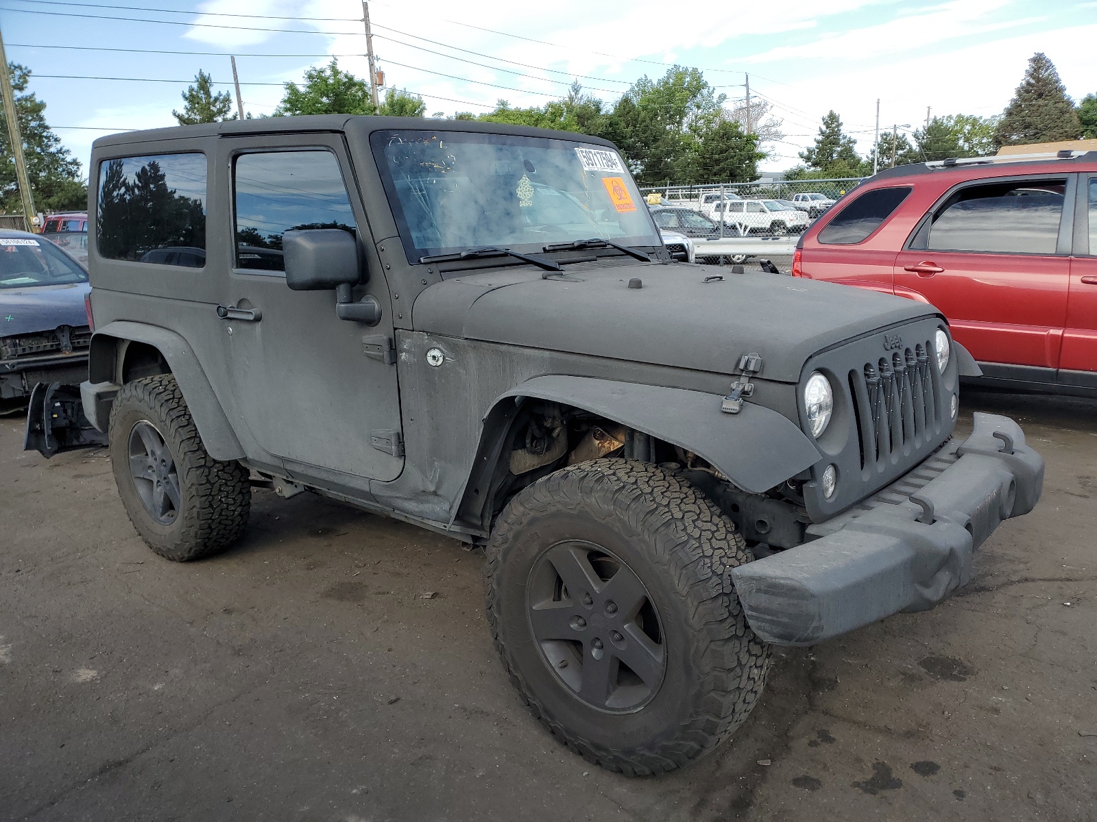 2014 Jeep Wrangler Sport vin: 1C4AJWAG3EL117108