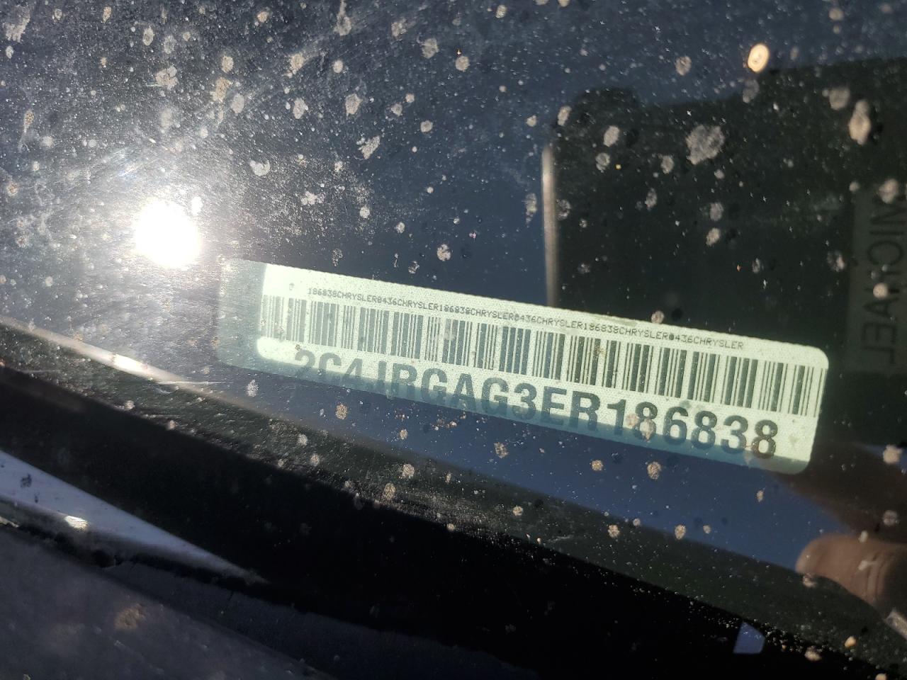 2014 Ram Tradesman VIN: 2C4JRGAG3ER186838 Lot: 59935064