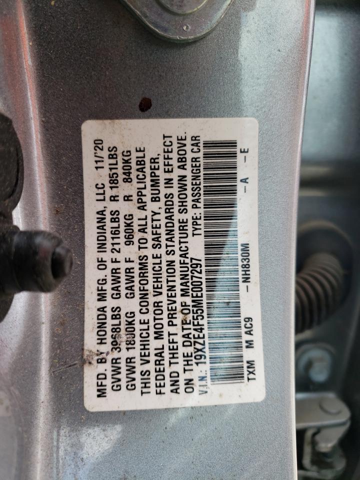 19XZE4F55ME007297 2021 Honda Insight Ex