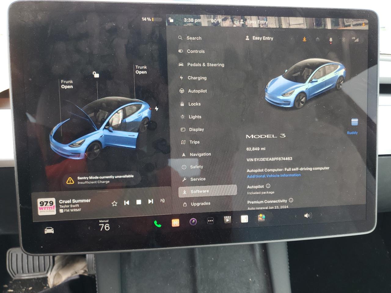 5YJ3E1EA8PF674463 2023 Tesla Model 3