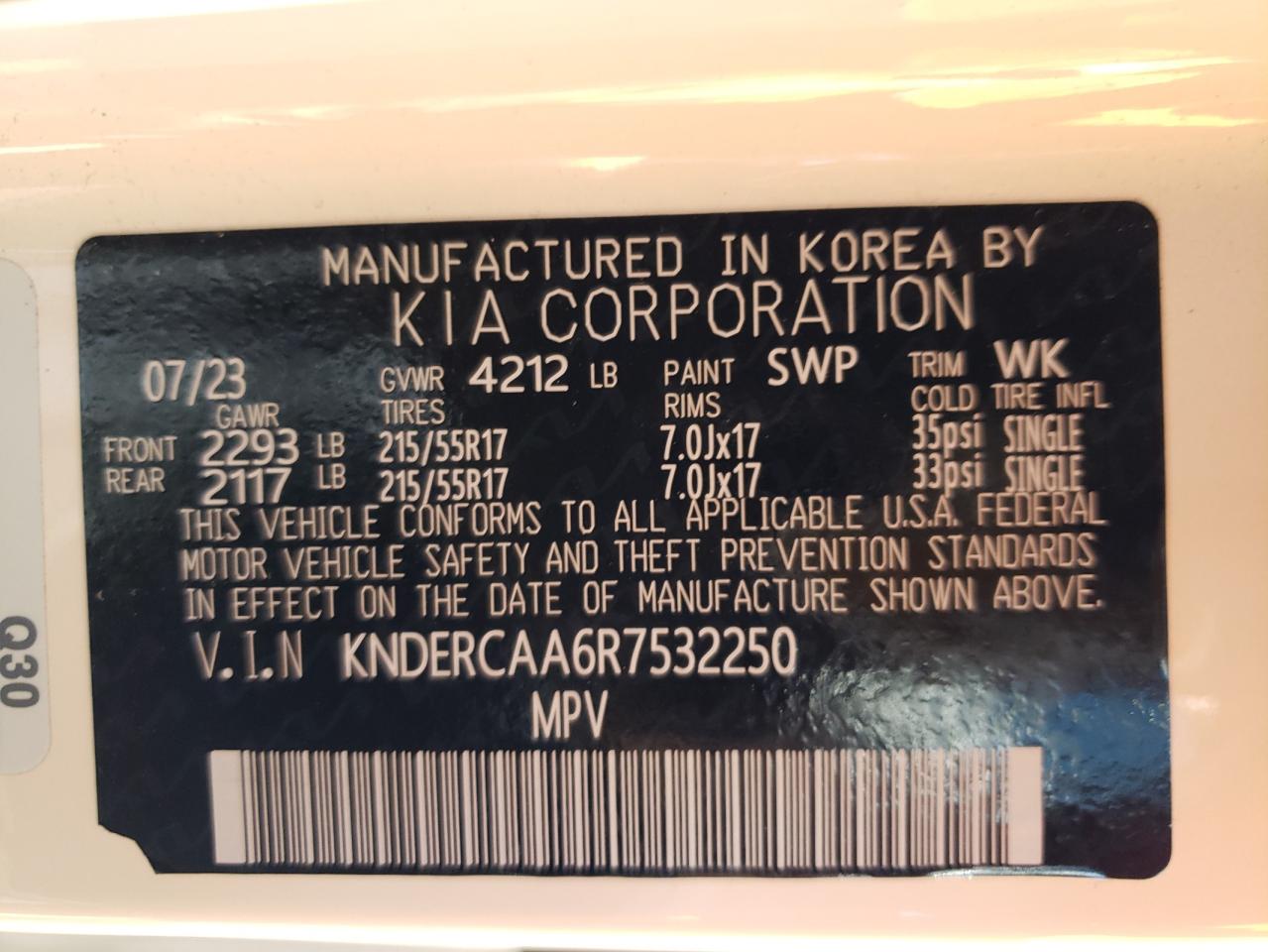 2024 Kia Seltos Ex VIN: KNDERCAA6R7532250 Lot: 57957364